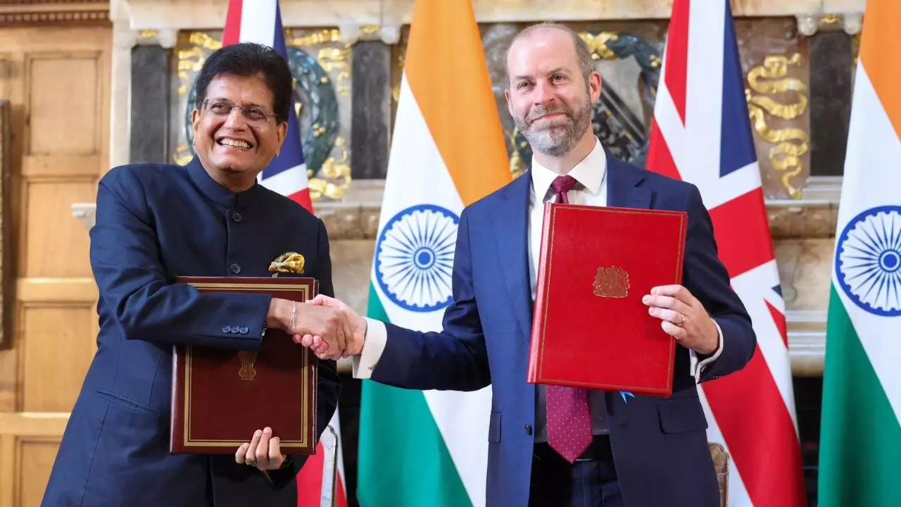 The deal was signed by commerce minister Piyush Goyal and his British counterpart Jonathan Reynold in presence of the Prime Ministers of both the countries.