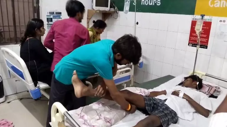 injured being treated in hospital