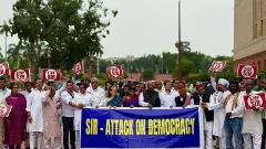 INDIA bloc protest against Bihar SIR