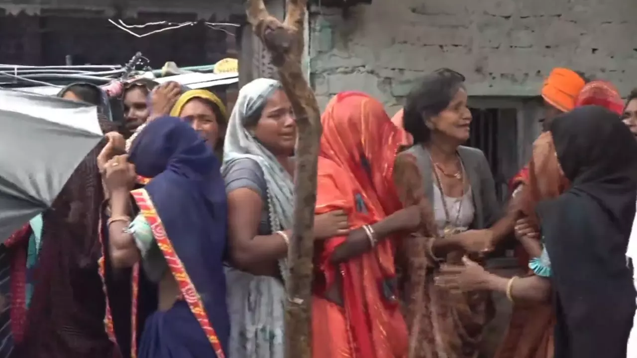 Rajasthan parent mourn children killed in school collapse Rajasthan parent mourn children killed in school collapse