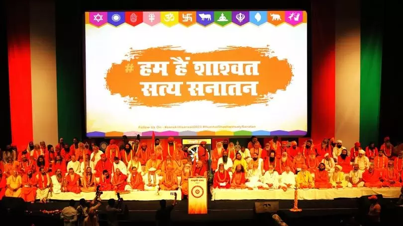 The Kashi Vidwat Parishad is a religious council in Varanasi whose members include Vedic and scriptural scholars. Image: Facebook/SKVParishad