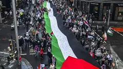 Protest in Australia against violence in Gaza