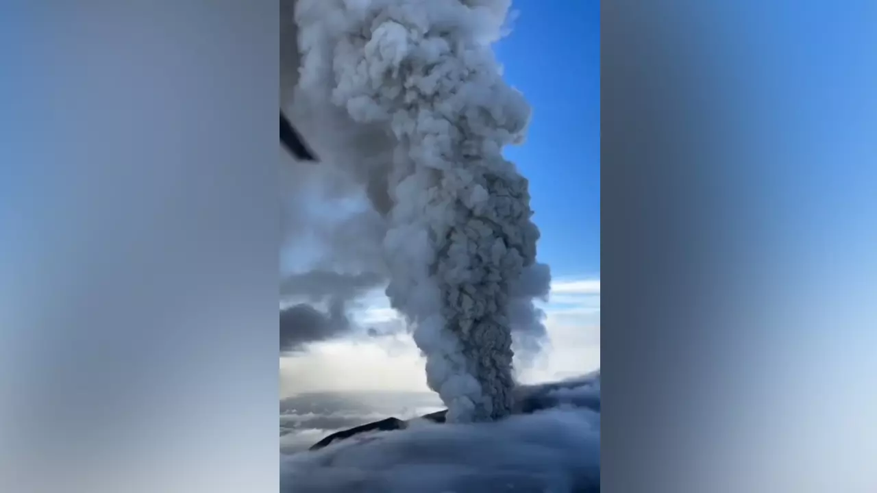 According to Russia’s Ministry for Emergency Services, the Krasheninnikov eruption occurred overnight and was captured in dramatic footage shared on social media, showing ash clouds billowing into the sky.