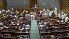 Opposition MPs protest in the Lok Sabha over SIR