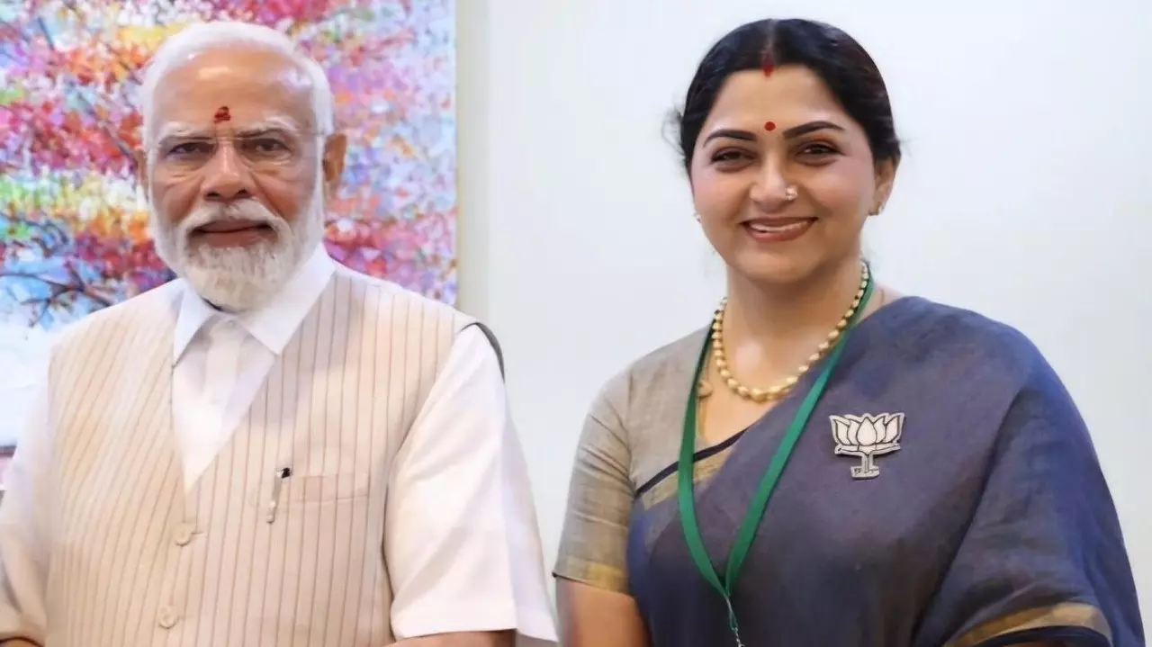 khushbu with modi khushbu with modi