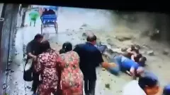 Landslide debris falls on motorcycle in Haridwar