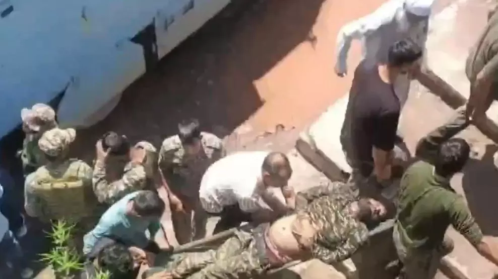 Rescue operations underway after a vehicle carrying CRPF jawans fell into a gorge Rescue operations underway after a vehicle carrying CRPF jawans fell into a gorge