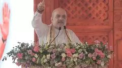 Union Home MInister Amit Shah speaking at a rally in Sitamarhi, Bihar