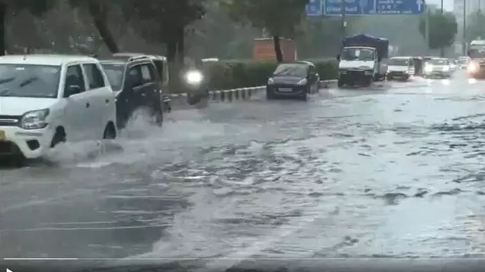 waterlogging in Delhi waterlogging in Delhi
