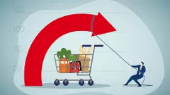 Retail inflation hits eight year low