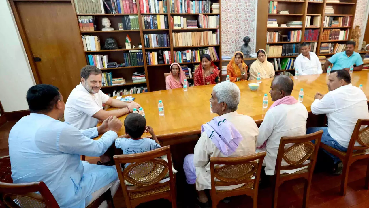 Rahul Gandhi meeting Bihar voters who have been declared dead in electoral rolls