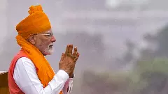 Prime Minister Narendra Modi touched upon various issues in his 103-minute Independence Day speech from the ramparts of Red Fort in Delhi on August 15, 2025. (Photo: PTI)