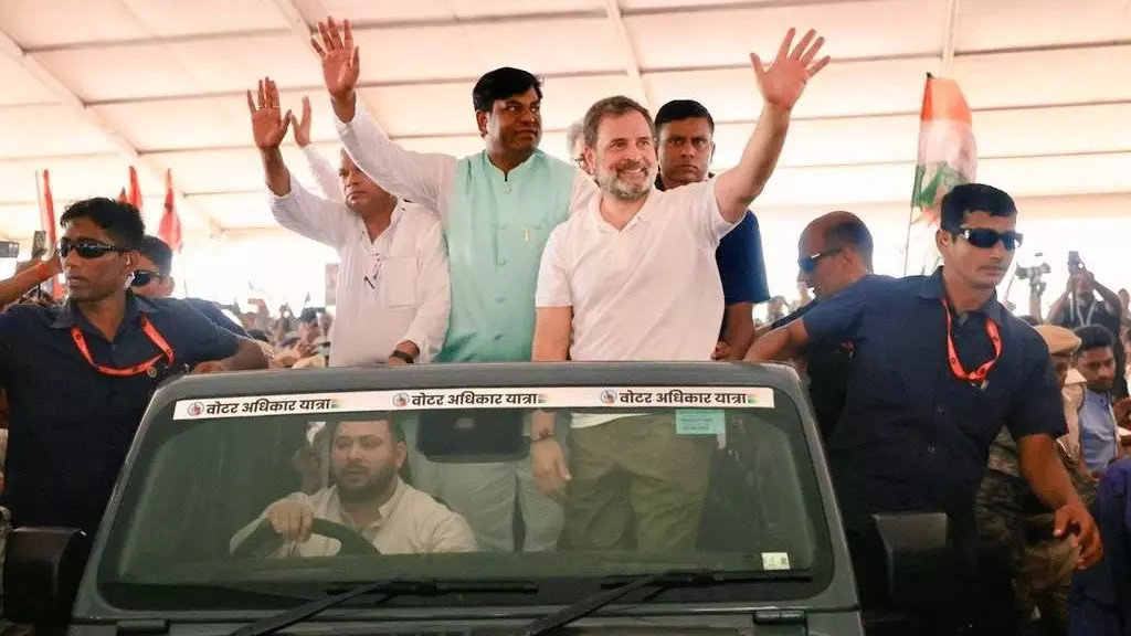 Voter Adhikar Yatra: Wont let conspiracy to steal Bihar polls succeed, says Rahul