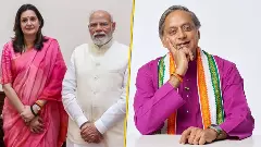 Tharoor in a saree quip to Priyanka Chaturvedi prompts witty reply from Congress MP