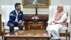 Modi with Shubhanshu Shukla