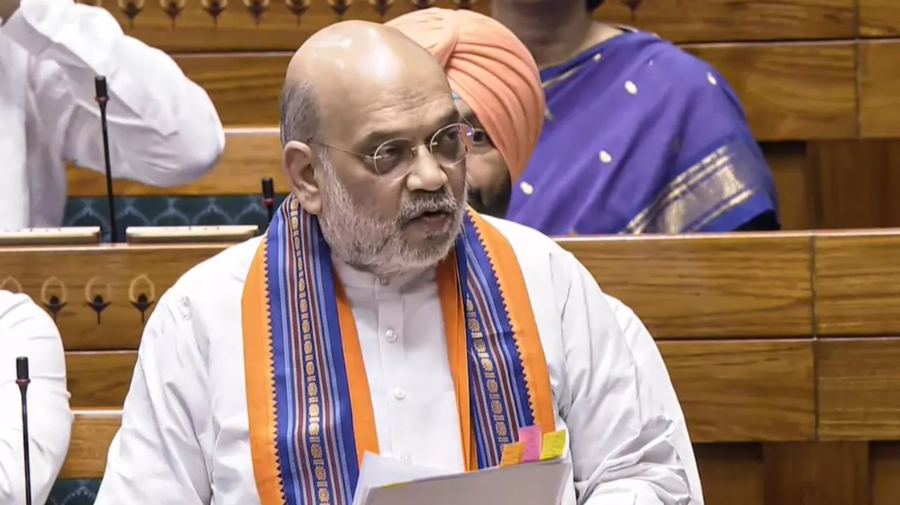 Amit Shah in Lok Sabha