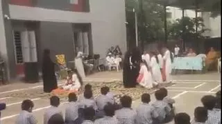 Gujarat: Burqa-clad students shown as terrorists in school play, sparks row
