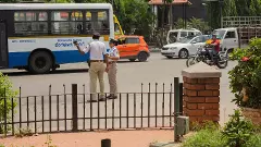Bengaluru city traffic police at work