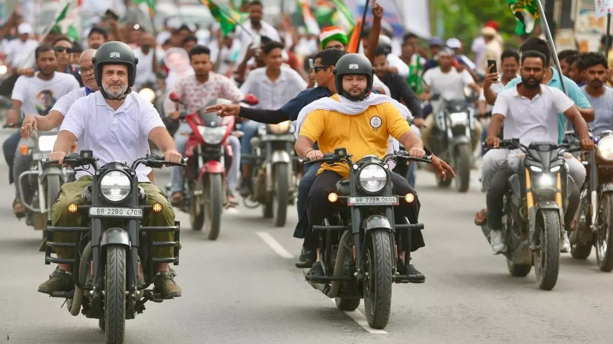 Rahul Gandhi, Tejashwi Yadav, Voter Adhikar Yatra