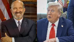 US Secretary of Commerce Howard Lutnick (L) has said India would soon be back to the negotiation table with the US and apologise. (Photo: X/@howardlutnick and AP/PTI)