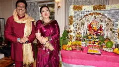 Bollywood actor Govinda with his wife Sunita