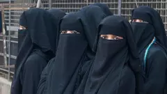 burqa-clad women