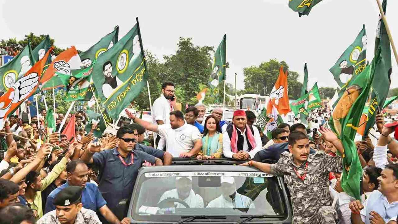 Rahul accuses BJP, RSS, EC of vote chori in Bihar, vows to protect voting rights