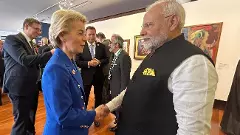 PM Modi with Ursula von der Leyen