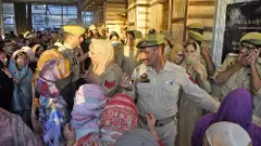 Hazratbal mosque in Sri Nagar