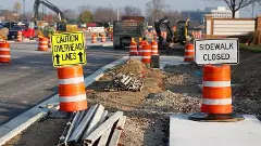 Road repair - GST is repair in progress