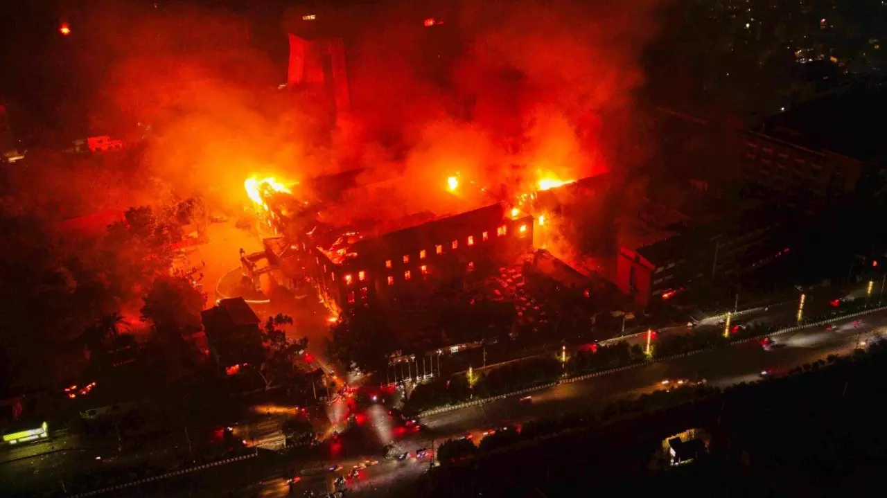 Nepal burning due to Gen Z protests