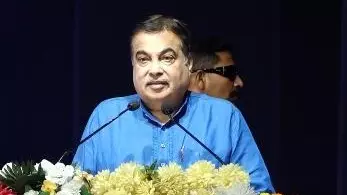 Nitin Gadkari speaking at an event in Pune