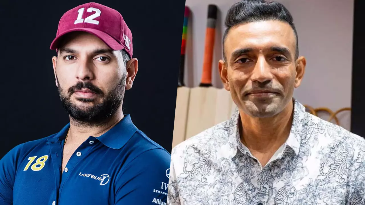 Yuvraj Singh and Robin Uthappa Yuvraj Singh and Robin Uthappa