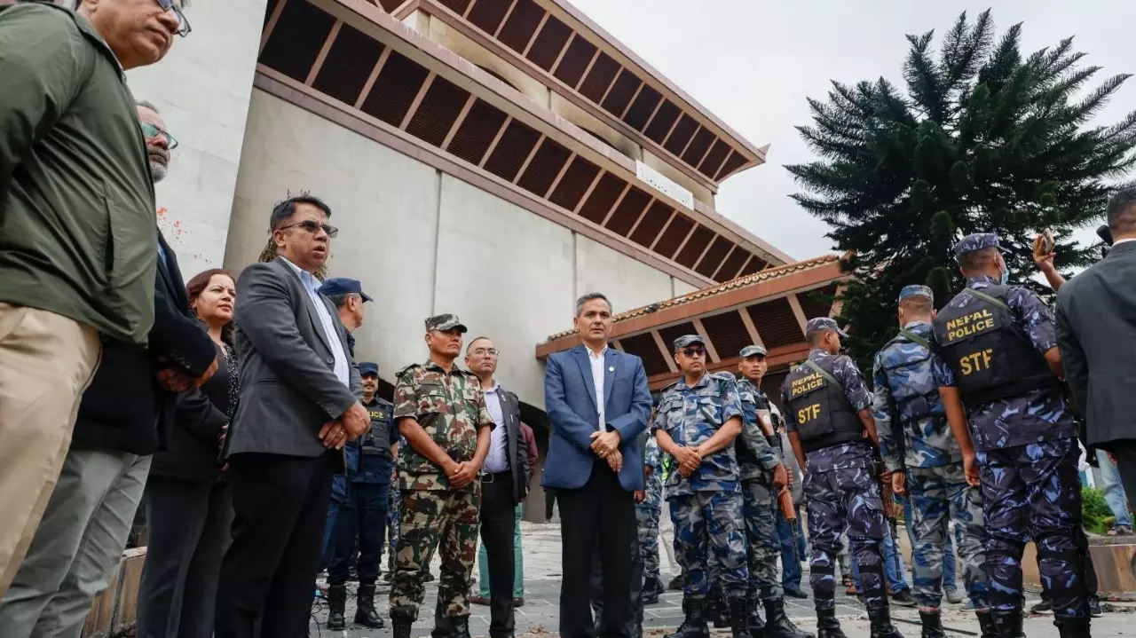 Nepal parliament damaged in protests Nepal parliament damaged in protests