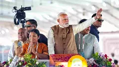 Prime Minister Narendra Modi in Dhar district, Madhya Pradesh