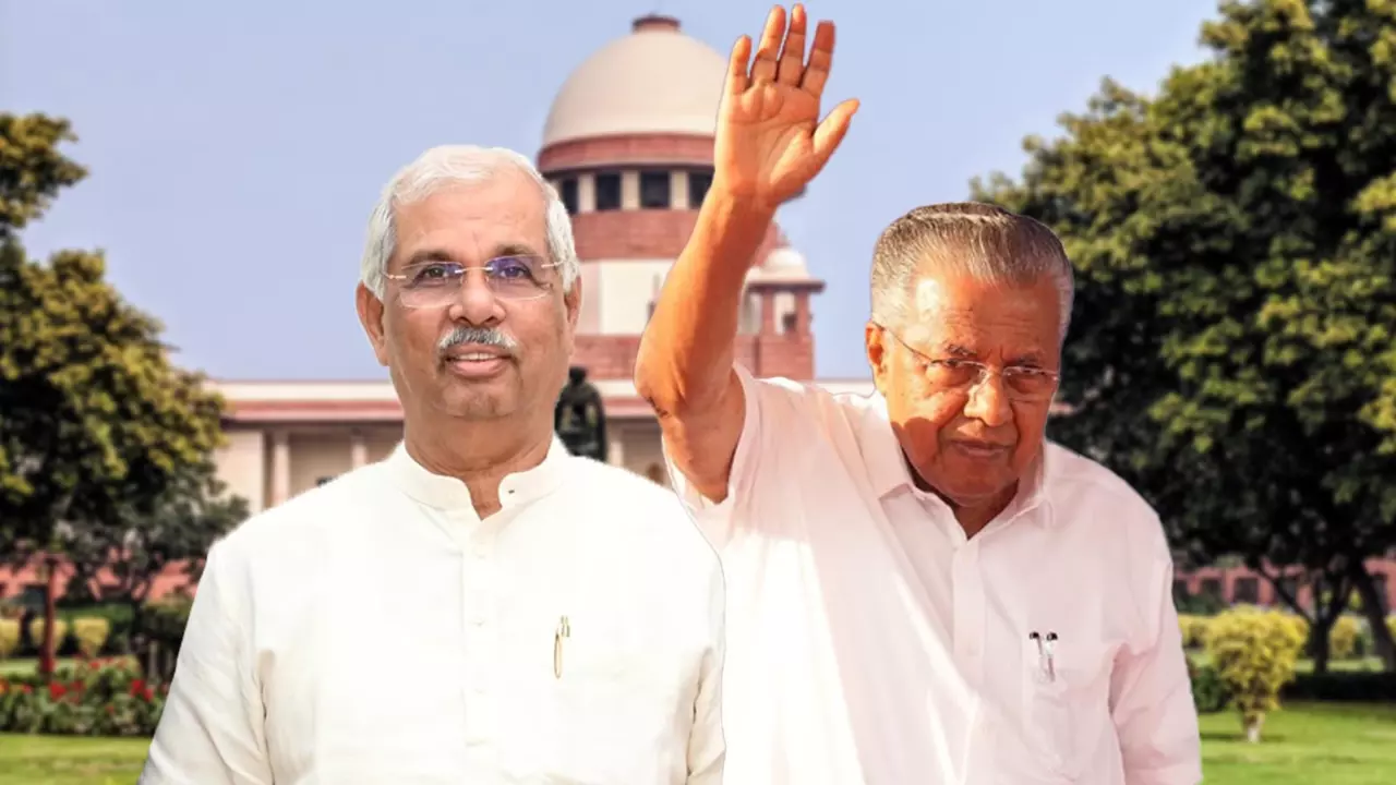 Kerala Governor Rajendra Arlekar and Chief Minister Pinarayi Vijayan