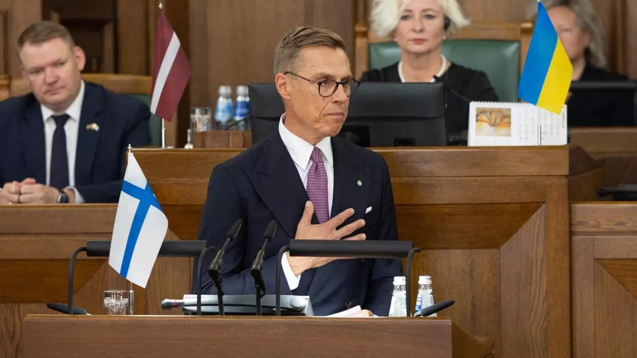 Finlands President Alexander Stubb
