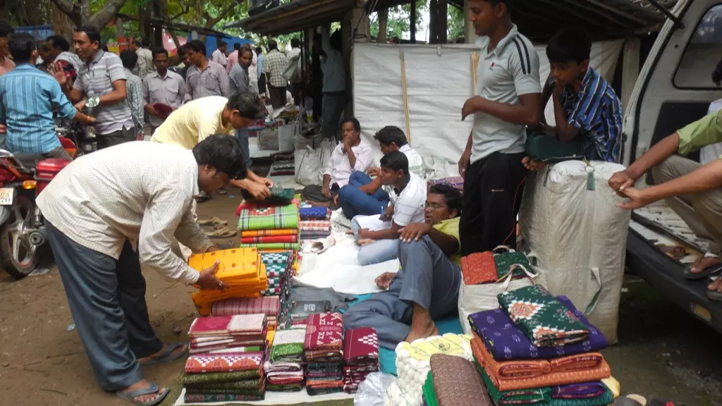 How a nondescript Odisha village has found identity with a weekly haat for Sambalpuri sarees