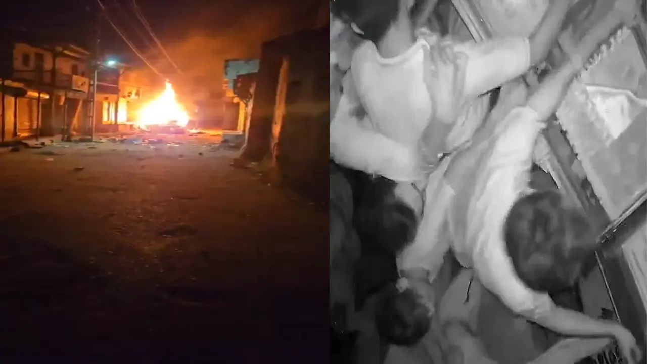 clashes in Gandhinagar village