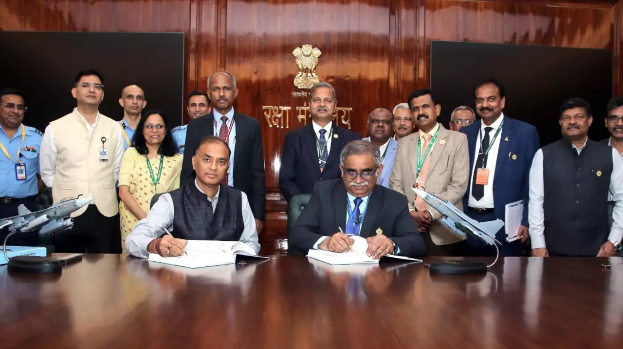 A contract was signed with the HAL for 97 Tejas aircraft