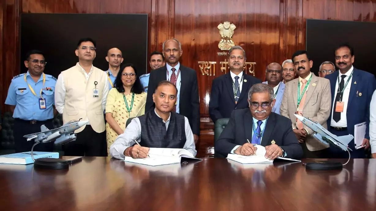 A contract was signed with the HAL for 97 Tejas aircraft