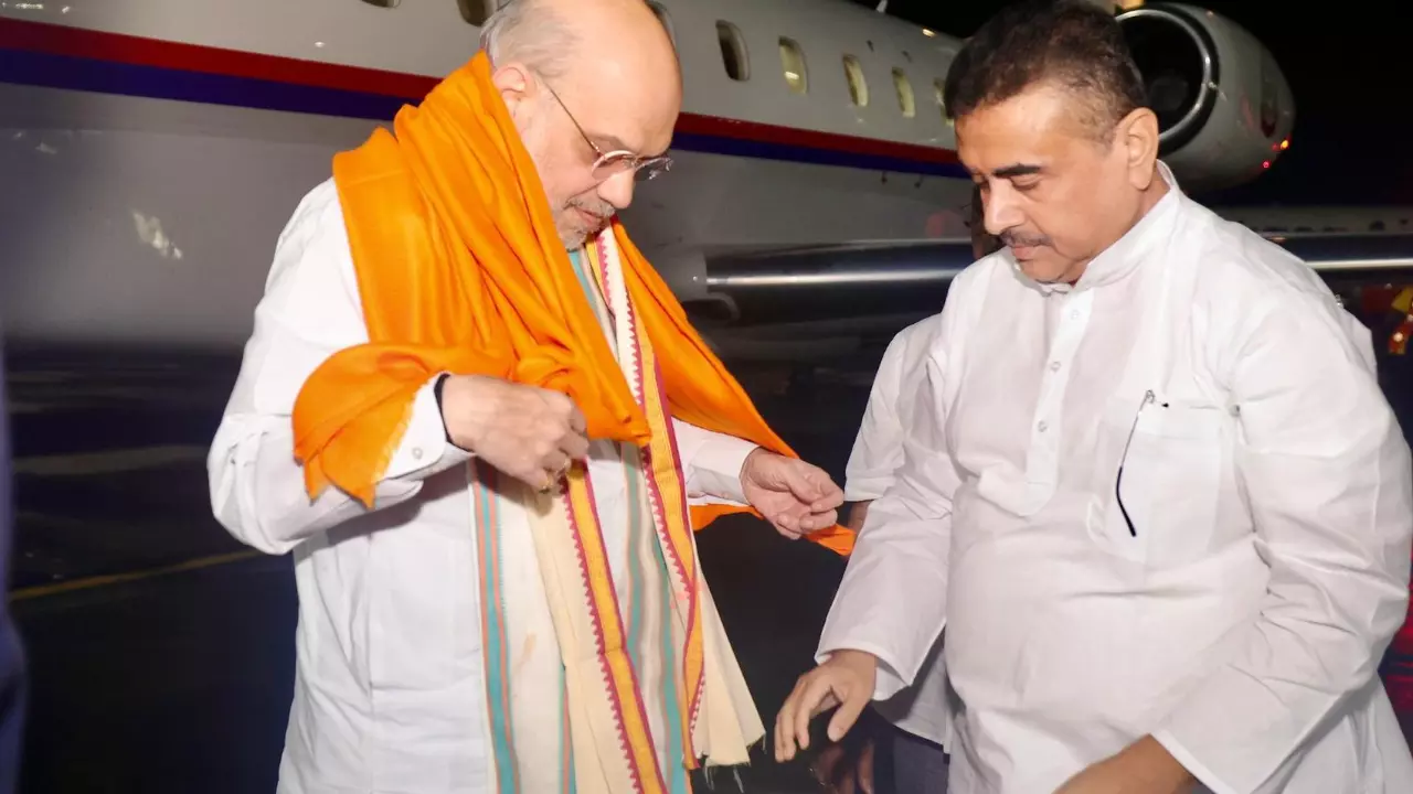 amit shah in kolkata ma durgaa new govt sonar bangla glory