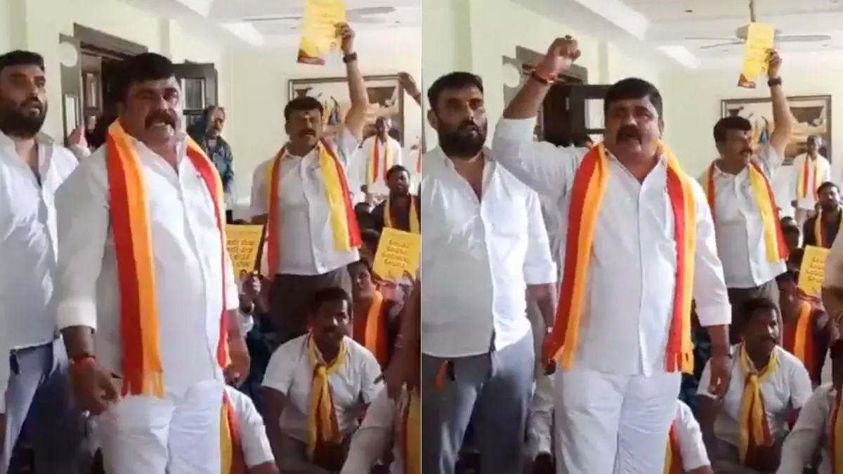 Pro-Kannada outfit protests against Hindi Diwas event; 41 arrested