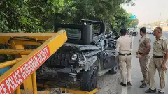 Thar accident in Gurugram