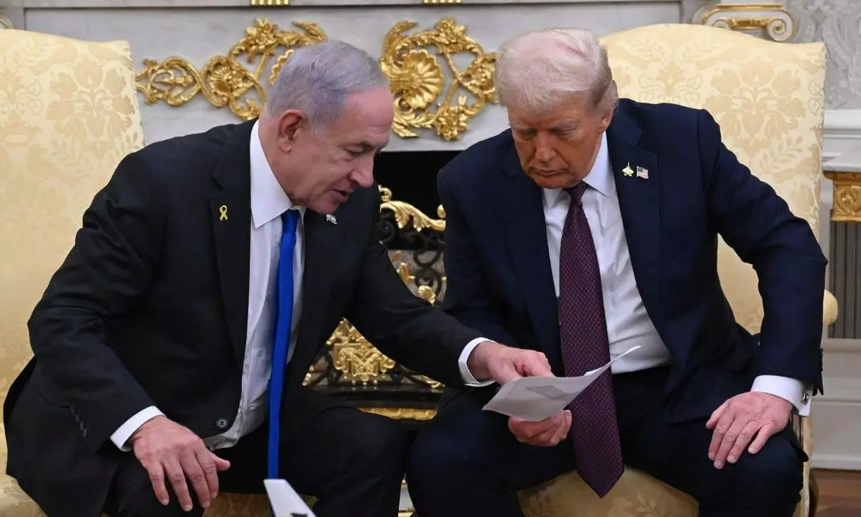 Donald Trump, Benjamin Netanyahu Donald Trump, Benjamin Netanyahu