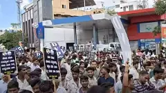 Protest over prolonged delay in recruitment for Karnataka government jobs.