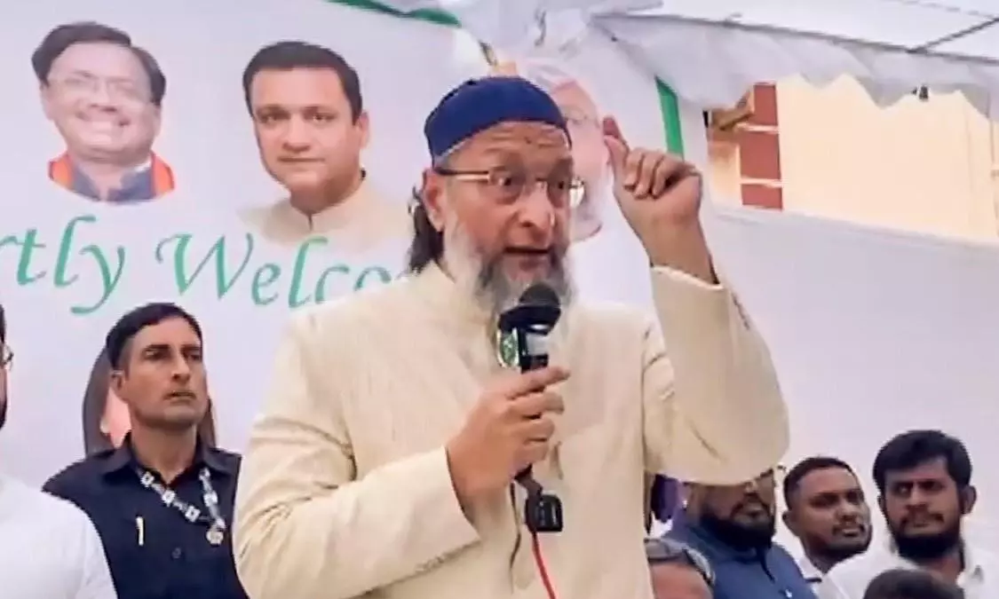 Asaduddin Owaisi in Hyderabad Asaduddin Owaisi in Hyderabad