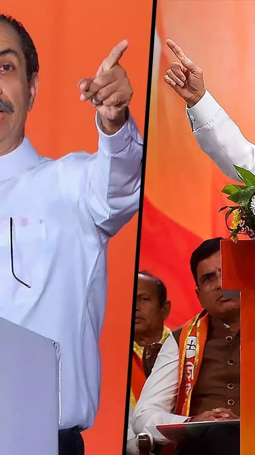 Uddhav Thackeray and Eknath Shinde Uddhav Thackeray and Eknath Shinde