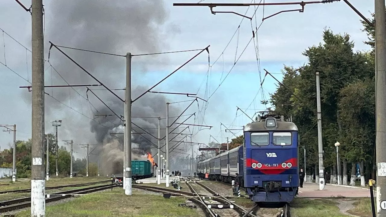 Russian drone strike hits passenger train in northern Ukraine, 30 injured