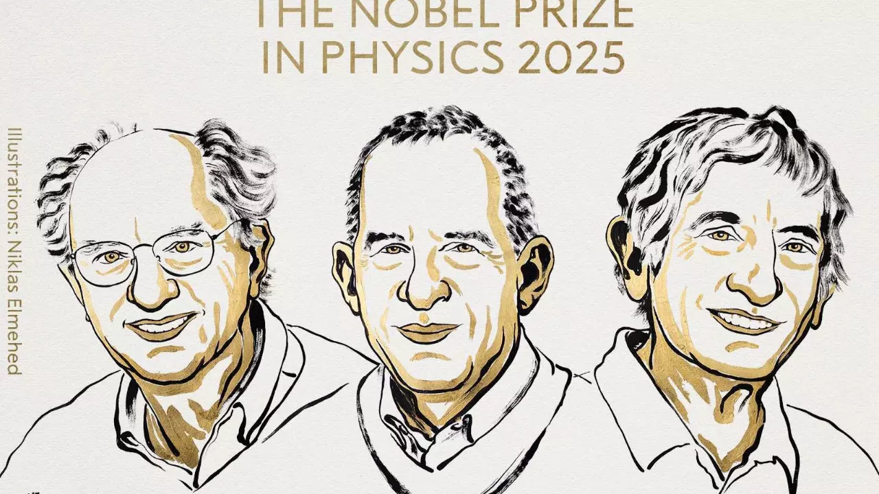 John Clarke, Michel H. Devoret and John M. Martinis (From left)